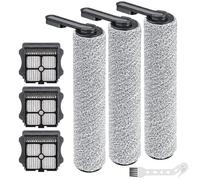Chrostion Replacement Parts Kit Compatible for Tineco Floor ONE S5/Floor One S5 Pro 2 Cordless Vacuum Cleaner,Accessories includes 3 Pack Brush Rollers, 3 Pack HEPA Filters