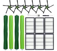 Chrostion Replacement Parts Kit Compatible with iRobot Roomba s9 (9150) s9+ s9 Plus (9550) s Series Vacuum Cleaner, 2 Set of Multi-Surface Rubber Brushes,6 Side Brushes,6 Hepa Filters