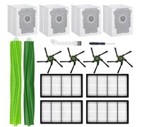 Chrostion Replacement Parts Kit Compatible with iRobot Roomba s9 (9150) s9+ s9 Plus (9550) s Series Vacuum Cleaner, 1 Set of Multi-Surface Rubber Brush,4 Side Brushes,4 Filters,4 Dust Bags,2 Tools