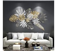 CHROX 3D Home Decor Metal Wall Art Decor, Creative Modern Large Handmade Hollow Metal Wall Decor, Wall Hanging Artwork Sculptures,130 * 70CM