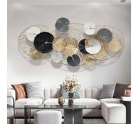 CHROX 3D Wall Decoration Living Room, Large Decorative Metal Modern Living Room Wall Sculpture for Home Office, Bedroom,125 * 55Cm