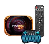 CHROX Android 11.0 TV Box, 4K Tv Box with S905X5M 2.0Ghz Quad-Core CPU Wifi 6 2.4G/5.8G Dual-Wifi 1000M Ethernet BT 5.0 USB 2.0 3D with Wireless Mini Keyboard,4GB+64GB