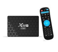 CHROX Android 12.0 TV Box,2023 4GB RAM 64GB ROM X98h Pro H618 2.4Ghz/5.8Ghz Dual Band Wifi 6 Ethernet LAN Bluetooth 5.0+ Ultra HD 6K HDR 10+ 3D Display for Music Movie Game,2GB+16GB