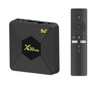 CHROX Android 13.0 TV Box,X99 PRO[2GB+8GB］H313 Quad Core CPU Smart TV Box Android Media Player Support USB 3.0/ 3D/ 4K H.265/2.4G Wifi Set Top TV Box