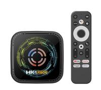 CHROX Android 14.0 TV Box, HK1 H8X Smart TV Box H728 Chip Support 2.4G/5.8G Wifi6 10M/100M Ethernet LAN Bluetooth 5.0 3D/4K Set Top TV Box,4GB+64GB