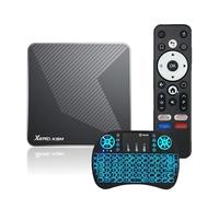 CHROX Android TV Box 14.0, 2025 Smart TV Box S905X5M Octa-Core 64-Bit CPU 100M Ethernet WIFI6 4K HD Android TV Boxes Dual-Wifi 2.4G/5.8G BT5.0 USB 3.0 3D H.265,4GB+64GB