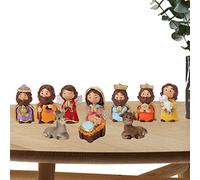 CHROX Scene Holy Family Resin, Decorations Nativity Scene, Jesus Figurines Sets With Virgin Mary Figures, Nativity Statue For Indoor And Outdoor