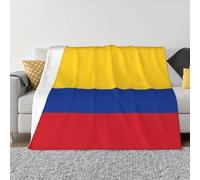 Chrycm Ultra-Soft Micro Fleece Blanket – Cozy and Luxurious Flag of Colombia Throw for All-Season Comfort,Sofa Bed