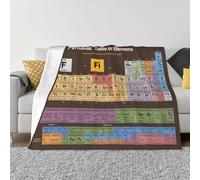 Chrycm Ultra-Soft Micro Fleece Blanket - Cozy and Luxurious Periodic Table of Elements Throw for All-Season Comfort,Sofa Bed