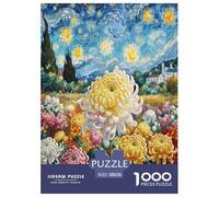 Chrysanthemum 1000 Piece Jigsaw Puzzle For Adults Challenging Game Stress Relief Puzzle Exercise The Memory of The Brain for Adults And Kids, Age 12 Years Up 38x26cm/1000pcs