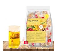 Chrysanthemum Cassia Seed Tea, Chicory and Gardenia Honeysuckle Liquorice Herbal Tea, 30 Individually Wrapped Bags (1pac)