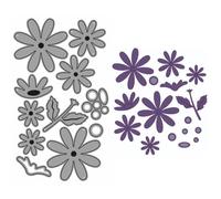 Chrysanthemum Die Cuts for Card Making, Flowers Metal Cutting Dies for Paper Scrapbooking, DIY Stencils for Album Party Wedding Festivals Decoration