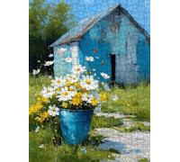 Chrysanthemum Farm Jigsaw Puzzle 2000 Piece, Puzzles for Adults 2000, The Impossible Challenge, Jigsaw Puzzle Games Classic Educational, Wooden Puzzles, for Home Wall Decoration Gift FNKL1-601