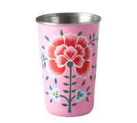 Chrysanthemum Hand Painted Large Tumbler - Pink