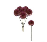 Chrysanthemum Silk Flower Bundle for Wedding Ceremony Reception For Home Office Decor 7PCS Lifelike Artificial Flowers (Dark Pink)