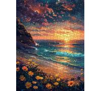 Chrysanthemum Star Jigsaw Puzzle 2000 Piece, Puzzles for Adults 2000, The Impossible Challenge, Jigsaw Puzzle Games Classic Educational, Wooden Puzzles, for Home Wall Decoration Gift FNKL1-603
