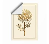 Chrysanthemum Study Botanical Unframed Wall Art Print A1 (84.1×59.4cm), Wall Decor for Living Room, Bedroom, Office & Home, Art Gift