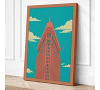 Chrysler Building Icon Art Canvas Wall Art Print 30x20 Inch | Ready to Hang, Gallery Wrapped, Fade-Resistant Inks, Securely Packaged, UK Made