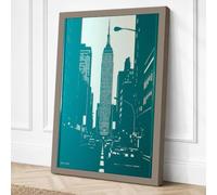 Chrysler Building Rising Canvas Wall Art Print 18x12 Inch | Ready to Hang, Gallery Wrapped, Fade-Resistant Inks, Securely Packaged, UK Made