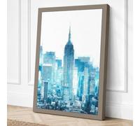 Chrysler Building Rising Canvas Wall Art Print 30x20 Inch | Ready to Hang, Gallery Wrapped, Fade-Resistant Inks, Securely Packaged, UK Made