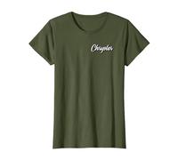 Chrysler Pacifica Pride (Front Rear) T-Shirt, Women, Olive Green, Small