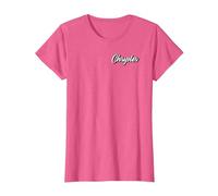 Chrysler Pacifica Pride (Front Rear) T-Shirt, Women, Pink Heather, Small