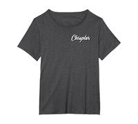 Chrysler Pacifica Pride (Front Rear) T-Shirt, Women's Plus, Dark Heather Grey, 5X