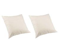 CHS Cushion Pads Pack of 2 Natural China Duck Feather Cambric Cover Scatter Cushion Inners (26" x 26")