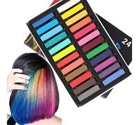 CHSEEO 24 Colors Hair Chalk for Girls Washable, Birthday Party Cosplay DIY Hair, Masquerade Party for Women, Christmas Gifts for Teenage Girls Kids Women, Easy Application, Easy to Wash, Short