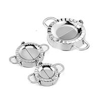 CHSEEO 3 Packs Stainless Steel Ravioli/Pierogi/Dumpling Maker Wrapper Empanada Press Mold Dough Cutter Pie Ravioli Dumpling Mould - Pastry Tools Kitchen Accessories #2