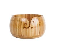 CHSEEO 6.3 Inches Bamboo Yarn Storage Bowl Wool Bowl with Elegant Design Knitting Bowls Crochet Holder Yarn and Thread Holder Knitting & Crochet Accessories #7