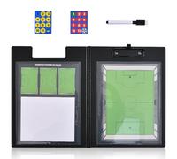 CHSEEO Football Tactics Board Magnetic Multi-Court Coaches Tactical Whiteboard for Coaching and Training, Small Folder-Style with Equipment - Magnets, Marker Pen, Professional Soccer Manager Gifts