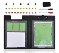 CHSEEO Football Tactics Board Magnetic Multi-Court Coaches Tactical Whiteboard for Coaching & Training, Small Folder-Style with Upgraded Equipment - Magnets, Marker Pens, Eraser, Soccer Manager Gifts