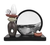 CHSEEO Moving Sand Art 3D Sandscape, Glass Stress Relief Desk Decorations
