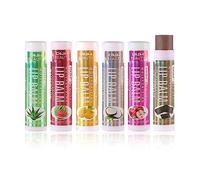 CHSEEO Tinted Lip Balm Set, 6 Pcs Colour Changing Lip Balm Stick Multipack Coloured Lip Gloss Set Shine Moisturiser & Hydrating Flavored Lipstick Makeup Set- for Teenage Girls Kids Women - C