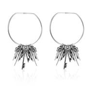 CHSEROK Bathroom Towel Holder, 2 Pieces Split Rings, 150 mm Metal Rings, Keyring Rings, for Hanging Towel, Flashlights, Key Rings, Luggage Tags, Pliers and other Convenient Tools