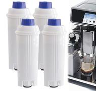 CHSG 4PCS Coffee Machine WaterFilter, 15.7 * 5.5 * 4.8cm, D e Longh i D L Sc002 WaterFilter, Activated Carbon Replacement Strainer Element, Waterdrop Coffeewaterfilter Cartridge Replacement D L Sc002