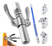 CHSG 8PCS Butter Gun Tool, Accurate Lubrication, Quick Connect Greasing Accessory Kit, Complete Grease Fitting Connection, Reach Any Grease Fitting on Any Machine