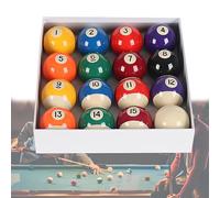 CHSG Billard Pool Balls, 16 PCS 57.2mm Resin Billiard Pool Table Balls, Pool Table Accessories, Sturdy and Shock-Resistant, not Easy to Slip, Clear Sound, for Game Rooms, Sports and Billiard Room