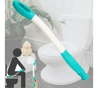 CHSG Toilet Auxiliary Tool, 38 cm Green Long Distance Comfortable Wet Wipes, Convenient to Carry and Wipe Long Buttocks, Non Bending Cleaning Auxiliary Tool for the Elderly And Pregnant Women