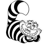 CHSLO Car Sticker Cute Animal Cheshire Cat Funny Car Motorcycle Bumper Rear Window Body Decoration Vinyl Decal Waterproof