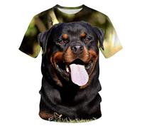 CHSLO Mens 3D Print t-shirts Summer Bear Dog Horse Pig Animal Unisex 3D Digital Printing T-Shirt Round Neck Men'S Short-Sleeved Loose Stretch Sweatshirt Pullover Breathable Oversize