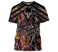 CHSLO Mens 3D Print t-shirts Summer Camouflage Deer Wild Boar Rabbit Animal Unisex 3D Digital Printing T-Shirt Round Neck Men'S Short-Sleeved Loose Fitness Stretch Breathable Sports Top Oversize