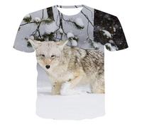 CHSLO Mens 3D Print t-shirts Summer Cat Husky Animal Unisex 3D Digital Printed T-Shirt Round Neck Men'S Short-Sleeved Loose Fitness Stretch Breathable Sports Top Oversize