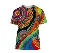 CHSLO Mens 3D Print t-shirts Summer Gecko Colorful Unisex 3D Digital Printed T-Shirt Round Neck Men'S Short-Sleeved Loose Breathable Elastic Half-Sleeved Sports Top Oversize