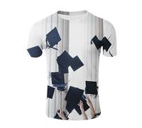 CHSLO Mens 3D Print t-shirts Summer Palm Award Unisex 3D Digital Printed T-Shirt Round Neck Men'S Short Sleeve Loose Fitness Stretch Breathable Sports Top Oversize