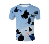 CHSLO Mens 3D Print t-shirts Summer Palm Award Unisex 3D Digital Printed T-Shirt Round Neck Men'S Short Sleeve Loose Fitness Stretch Breathable Sports Top Oversize