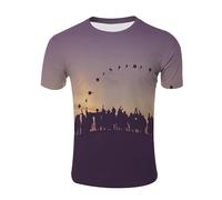 CHSLO Mens 3D Print t-shirts Summer Palm Award Unisex 3D Digital Printed T-Shirt Round Neck Men'S Short Sleeve Loose Fitness Stretch Breathable Sports Top Oversize