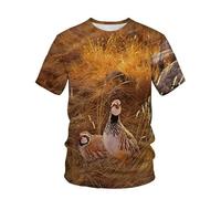CHSLO Mens 3D Print t-shirts Summer Photography Landscape Outdoor Hunting Dog Motorcycle Unisex 3D Digital Printing T-Shirt Men'S Round Neck Short Sleeve Loose Elastic Half Sleeve Casual Sports Shor