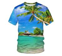 CHSLO Mens 3D Print t-shirts Summer Photography Landscape Outdoor Hunting Dog Motorcycle Unisex 3D Digital Printing T-Shirt Men'S Round Neck Short Sleeve Loose Elastic Half Sleeve Casual Sports Shor